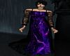 Purple & Blk Long Dress