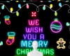 Christmas neon Backgroun