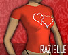 Hearts Tee Red