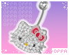 ♡ hello kitty piercing