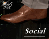 K♛-Brown Social Shoe