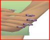 akaboo Purple/Lace nails