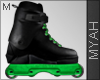 & Green Rollerblades