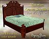 Antq Victorian Bed LtGrn