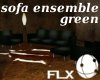A Sofa Ensemble Green