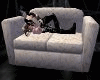 sofa con pose para bebe
