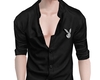 play boy top black