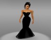 SNL-Black Fishtail Gown