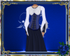 Peasant Corset Gown Blu