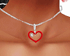 ^F^Necklaces Heart Red