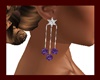 Lilac ball earrings