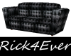 BLACK LEATHER COUCH