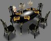 Blk & Gold Dinning Table