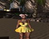 Yellow Silk Skirt