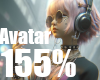 155% Avatar Scale