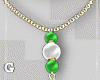 Lime White Necklace