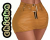 TAN LEATHER SKIRT