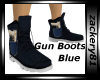 Gun Boots Blue New 