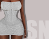 White lace corset mini