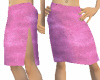 Pink Double Slit Skirt