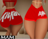 (RXL) Red KitKat Shorts
