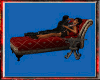**Kissing Couch red gold