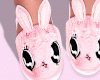 Bunny PJ Slippers Rosy