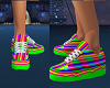 colored sneakers