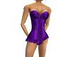 Purple Satin Corset