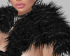 Fur Shawl Black