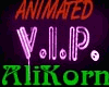 VIP Purple Blinking Neon