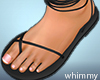 Black Romper Sandals