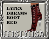 ! Latex Dreams Boots Red