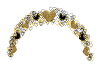 Gold/Black Wedding Arch