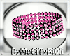 Bk/Pink Diamond ArmbandL