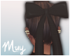 Black hair bow