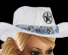 White/Denim Cowgirl Hat