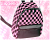 Pink Checker Backpack