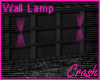Black and Pink wall lamp
