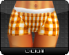 L* Orange Chexy Shorts