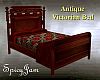 Antq Victorian Bed Red