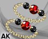Ruby Earrings+Bracelets