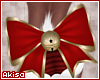 |A| Gold/Red Butt Bow