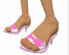 pink bow mules