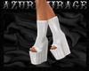 ^AZ^White Latex Boots