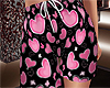 Ladies Heart PJ Shorts