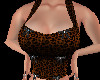 Brown Leopard Bow Top