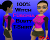 100% Witch Fuschia Tee