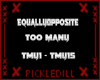 Too Many