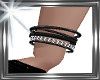 ! silver black bracelet